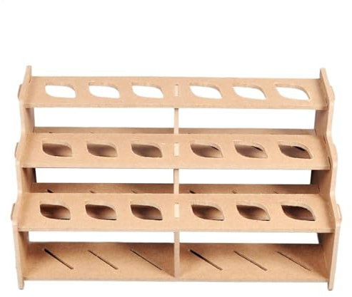 Générique Paint Tube Organizer, 3 Layer Wood Art Tubes Brushes Holder Stand, Holds Up to 18 Bottles, Painting Organizers and Storage for Artists, Art Lovers, 13.4 x 7.3 x 6.7 inches