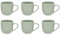 Secret de Gourmet - Lot de 6 Mugs en Céramique Maé 24cl Vert Olive
