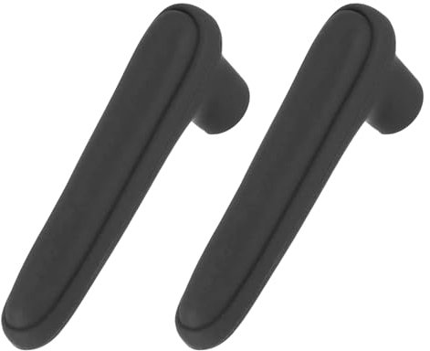 sourcing map 2 Pcs Door Handle Covers, Silicone Safety Doors Knob Handle Protector Covers Anti-Collision Soft Doors Pull Cover for Bedrooms Bathrooms Offices, Black