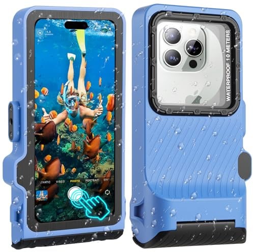 ZLiME Custodia impermeabile da 7,0 pollici subacquea impermeabile per cellulare impermeabile nuoto per iPhone 16e 16 16 Pro 15 15 Pro 14 Pro Samsung S25 S24 S23