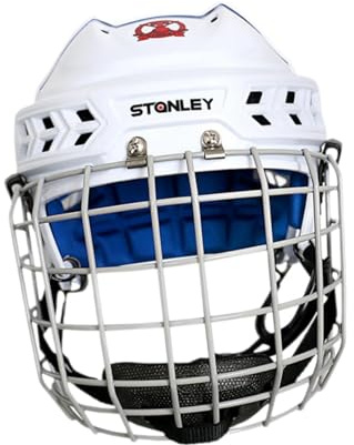 Casco de hockey sobre hielo para patinaje de velocidad para competición, entrenamiento, ejercicio, talla L, color blanco