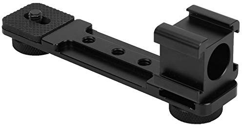 Aluminiumlegierung Triple Blitzschuh Halterung, Leichtes Erweiterungskabel, 1 / 4 Zoll Schraubenanschluss, Schwarz - Robuste CNC Verarbeitung, Vielseitige Ausrüstungsbefestigung