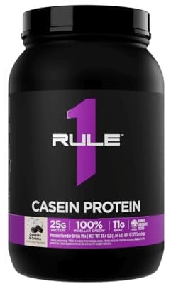Rule1 R1 Casein Protein (2lbs) Cookie Delight Ohne Pfand, 908 g