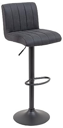 Riess Ambiente Angesagter Design Barhocker Portland Vintage grau Barstuhl Hocker Tresenstuhl
