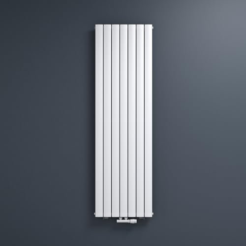 Mai & Mai Badheizkörper flach 180x54cm in Weiß Mittelanschluss Paneelheizkörper Vertikal Badheizung Einlagig aus Stahl