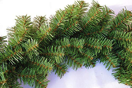 georadian.com Dekorative Weihnachtsgirlande Künstliche Tannengirlande in Grün/Weiß 3/6/9 Meter Weihnachtsdeko Grasgirlande für Innen- und Außenbereich (Grün 9 Meter)