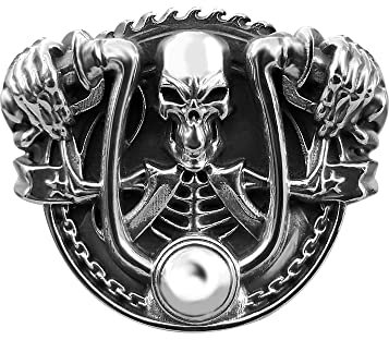 Neu Totenkopf Biker Schädel Ring Sterling Silber 925 Motorrad Unisex Schmuck Juwelen Silverzone77