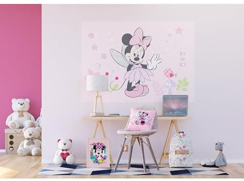 Disney Minnie Mouse Vlies Kinderzimmer Fototapete, von AG Design 155 x 110 cm | 1 teile | FTDNM 5268