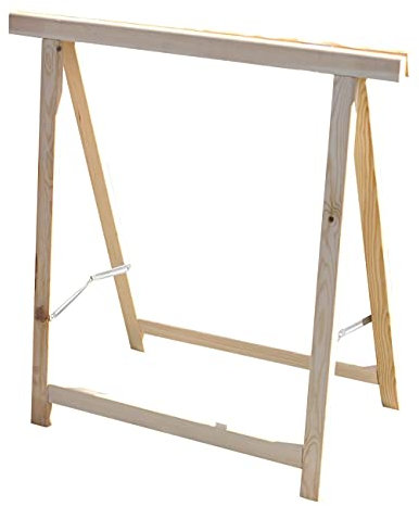 Holz Klappbock Unterstellbock -Traglast je ca. 75 kg- Gerüstbock Stützbock Arbeitsbock Stützbalken Holzbock Tapezierbock 75x75 cm Sägehilfe Bock Klappbar