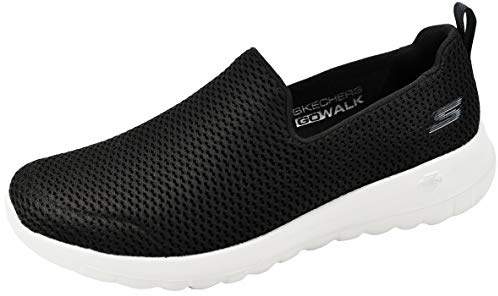 Skechers Women's Go Walk Joy Sneaker, Black/Grey, 4.5 UK