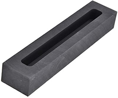 Graphitguss-Schmelz-Ingot-Form, Graphit-Gussform aus Metall, Graphit-Barren-Gussform Zum Gießen von Gold, Silber, Kupfer, Nichteisenmetallen(Outside 120x25x17mm Inner 100x10x10mm)