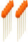 Holz Dekostecker Tulpe 4 x 36cm orange 10 Stück Garten-Deko Blumen-Stecker künstlich Holzblume Tulip