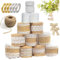 Lot De Rouleaux De Ruban Et Ficelle De Jute Vintage Blanc Et Doré - Parfait Pour DiY, Mariage, Boîtes Cadeaux Et Décoration, 13 Rouleaux Inclus