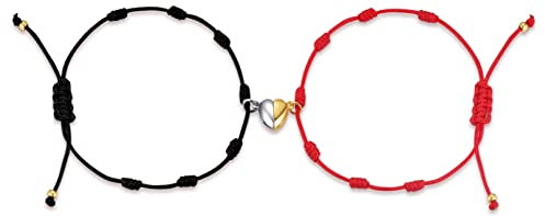 ilasif Bracciale Donna Cordino 7 nodi rosso|Bracciale filo rosso del destino|Bracciale kabbalah Bracciali Coppia Regalo Migliore Amica per Coppie, Uomini, Donna e Famiglia