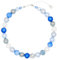 Feliss Handmade: Ketten aus Perlen, Halskette Damen. Statement Kette 45 cm lang. Choker Halsband, aesthetic Necklace Schmuck. Beads Perlenkette für Frauen (Azurblau)