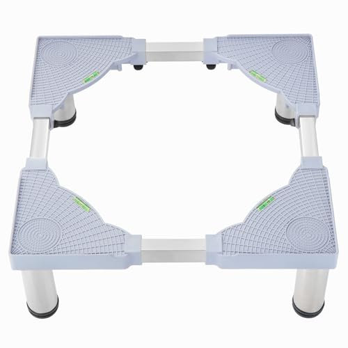 KEESIN Adjustable Washing Machine Stand with 4 Heavy Duty Feet for Refrigerator Washer Washing Machine Dryer,Adjustable height 18 cm / 7 inches