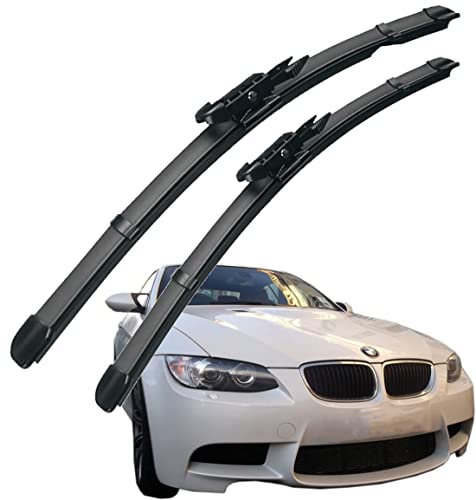 QHYTL Scheibenwischer Für Auto Scheiben Wiper Blades Für 3 Series E90 E91 E92 E93 2009-2011 Wischerblatt Vorne Wischblätter Gummi Windshield Wipers 24 19 fit Pinch-Tab Arme