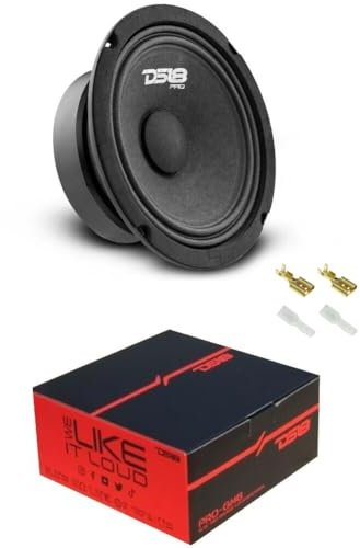 KIT SET PER DS18 PRO-GM6 1 midrange altoparlante da 16,5 cm 165 mm 6,5 di diametro 140 watt rms e 480 watt max 8 ohm sensibilità di 92 db casa, 1 pezzo + accessori di montaggio omaggio