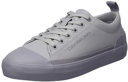 Calvin Klein Herren Vulcanized Laceup Low LTH YM0YM00795 Runner Sneaker, Grau (Formal Grey/Stormfront), 42 EU