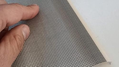 Rete Zanzariere Kit Ricambio Universale Riducibile con Tasca e Tondino porte finestre Varie Misure (140 x 250 Laterale)