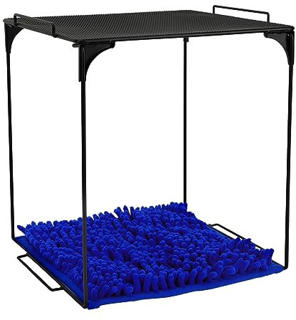 AUECOOME Spind-Organizer, Regal und Spind-Teppich, Dekorationsset, geeignet für Schule, Büro, Schulanfang (2, schwarz-blau)