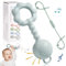 Babyspielzeug 0-6 monate - Tikplus Montessori Baby Rassel und Beißring, BPA-frei Silikon Greifling Baby Sensorik Feinmotorik Spielzeug, Zahnungshilfe für 3+ Monate Junge, Mädchen (Grün)