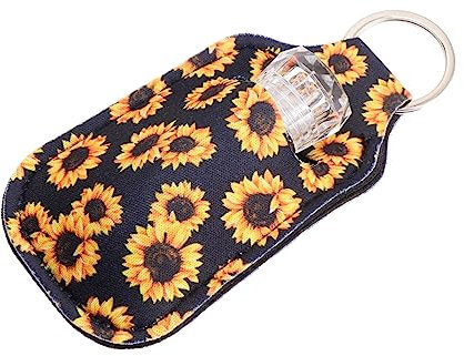 Amosfun 30ml Neopren Flaschenhalter mit Schlüsselanhänger, 5 Stück