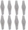 Zoegneer Mango de acero de resorte, resorte de mango para manija de puerta de chimenea, cesta de estufa de barbacoa para parrillas, estufas de madera 11 cm x 3,2 cm (8 piezas)