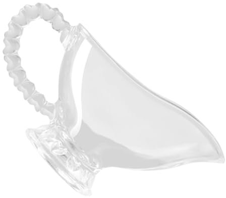 MAGICLULU Soßenboot Aus Glas 120ml Saucenspender Milch Und Sahnebecher Klar Für Restaurant Und Küche Mit Griff