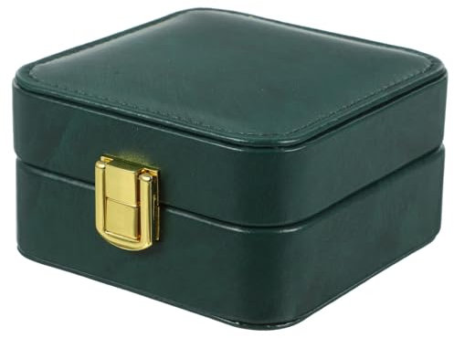 SAFIGLE Reise-schmuckkästchen Aus Leder Mit Spiegel Mini-organizer-etui Für Ohrringe Halsketten Armbänder Tragbar Für Frauen