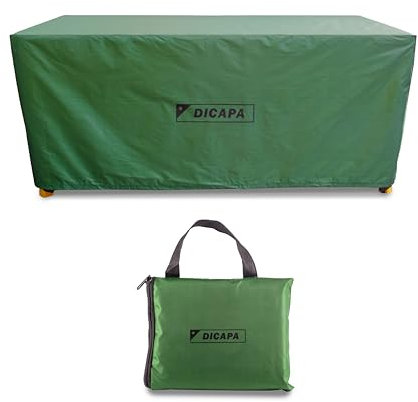 DICAPA Funda Mesa Exterior Impermeable (170x94x70cm) Funda Muebles Exterior Impermeable, Funda Mesa Rectangular Exterior, Funda Mesa Jardin (Verde)