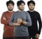 Bahob® 3 Pack Men's Long-Sleeved T-Shirt Round Neck T-Shirts Comfortable Crewneck Neck Tops for Men Soft Cotton S-3XL (MFTS-160-B, Medium)