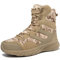 KEHTUNAHT Springerstiefel Herren Einsatzstiefel mit Seitlichem Reißverschluss Militär Patrol Stiefel Rutschfeste Security Armee Tactical Boot Ankle Boot für Camping,Wandern,Sport,Sand-46EU