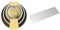 PME - Moules à Gâteaux Ronds 15, 20, 25 cm x 10 cm de Profondeur, Lot de 3 RNDB68104, Plata & Grattoir à gâteau en acier inoxydable, argenté, extra haut (25 cm)