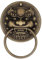 QGUKXYZN Türklopfer, Bronze, verdickter Türgriff, Retro-Villa, Eingangstür, altes Haus, Türdekoration, Zubehör
