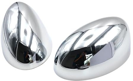 MZEER 1 Paire De Couvercles De Rétroviseur Chromés pour Mini pour Cooper S pour 1 R50 R52 R53