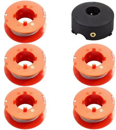 ZAMDOE F016800175 Filo per decespugliatore a Filo Compatibile per Bosch Art 23 26 30 COMBITRIM EASYTRIM Decespugliatore/Tagliaerba Bobina e Filo da 1,6 mm x 8 m, con F016L71088 Copribobina