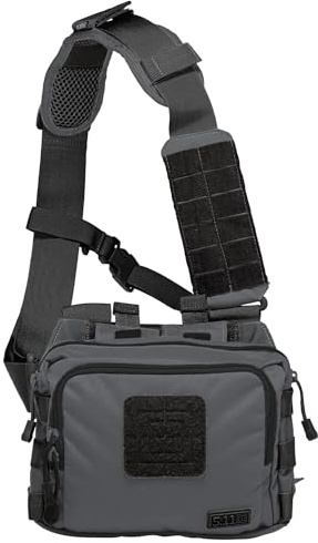 5.11 -Banger Borsa a Tracolla 3L - Borsa EDC Compatta Resistente Nylon 500D - Trasporto 2 Caricatori AR, Scomparto Pistola Discreto - Molle, Cinghie, Uso Tattico