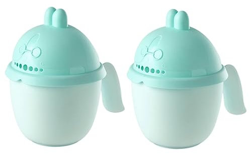 Hohopeti 2 Tazas de Enjuague para Bebé para Baño Tazas de Baño para Niños con Dibujos Animados Champú en Taza de Descarga para Bebé