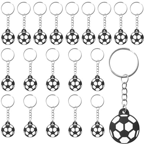 Porte-Clés De Football, Porte-Clés De Football, Mini Porte-Clés De Football, Pendentifs De Porte-Clés De Football Sportif, 20 Pièces