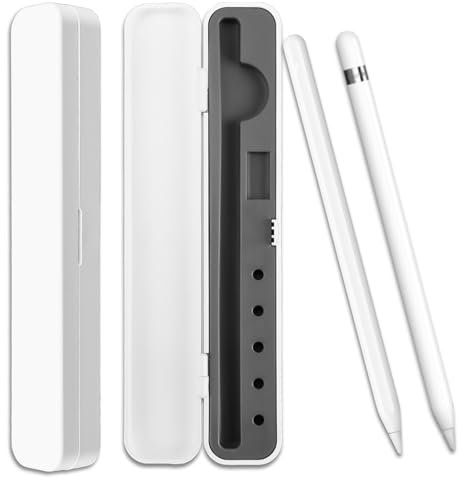 Pencil Case for Apple Pencil Tips 1st and 2nd Generation, for Apple Pencil 1st Generation Storage and Multiple Apple Pencil Tips Case for Stylus Pens Protective Cover Multi-functional Pencil Case