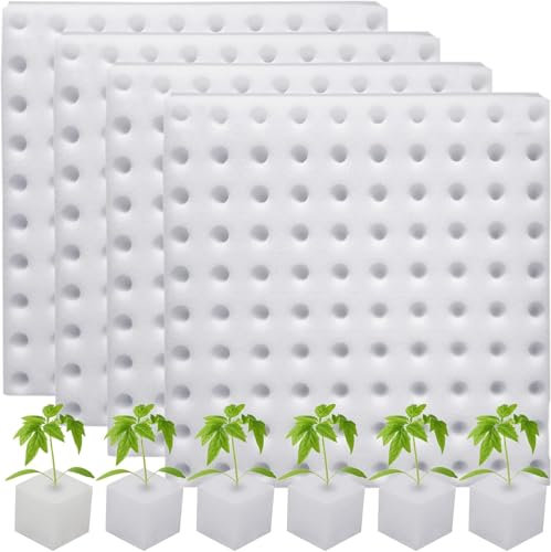 DatingShiny 400 Stücke Hydroponischer Schwamm Hydroponic Schwämme für Pflanzenwachstum Gartenwerkzeug Gartengeräte für Pflanzen von Sämlingen, Gewächshäusern und Gemüsepflanzen