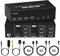 Conmutador KVM HDMI Displayport 2 PC 3 Pantallas, 8K 60Hz / 4K 120Hz Conmutador KVM DP 1.4 HDMI 2.1 USB 3.0, soporta modo extendido y copia, con controlador de escritorio y 8 cables 2HDMI+4DP+2USB