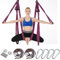 PRMTYUP Yoga-Schaukel, Bodybuilding-Handstand Mit 6 Griffen, Luftyoga-HäNgematte Mit Unelastischer Wirkung, Yoga-Fitnessband FüR Anti-Schwerkraft-HäNgesessel, Tanz, Ballett,11,250 * 145CM