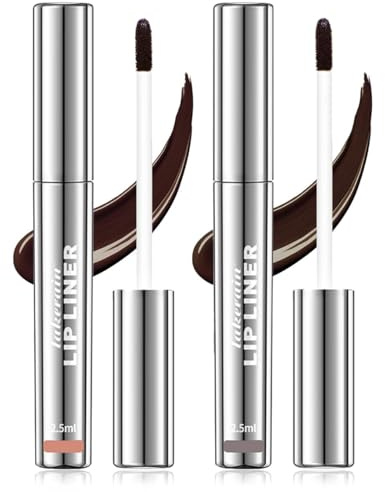 Abziehbarer Lippenkonturstift Stain – 2 Stück Abziehbarer Lippenkonturstift mit mattem Finish (03+04, Set B)