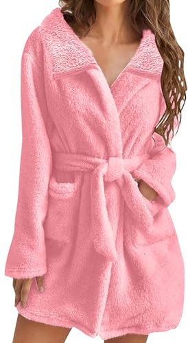 HMifjUM Ladies Dressing Gowns Dressing Gown Ladies Womens Dressing Gowns with Hood Soft Womens Dressing Gown Minnie Mouse Long Bath Robes for Women Black and Red Robe Kids Halloween