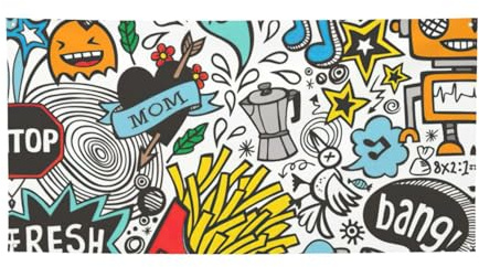 Comic Art Banner, Outdoor/Indoor Banner, Dekoration für Geburtstag, Party, Hochzeit, Festival, Halloween
