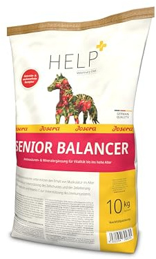 JOSERA Help SeniorBalancer | 1x 10kg | Premium Futter für ältere Pferde | Pferd | Premium Pferdefutter mit getreide- & melassefreie Rezeptur | Mineralstoffversorgung fördert Muskelerhalt im Alter