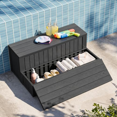 Marchepieds pour jacuzzi avec rangement, capacité de charge de 353,8 kg | Marchepied de spa extérieur robuste avec assemblage sans vis, escaliers antidérapants pour spa, piscine, terrasse