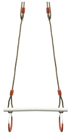 Set Gartenwelt Riegelsberger Multifunktions Trapez mit Turnringen Hartholztrapez zum Aufhängen Kinderschaukel Spielgerät Turngerät